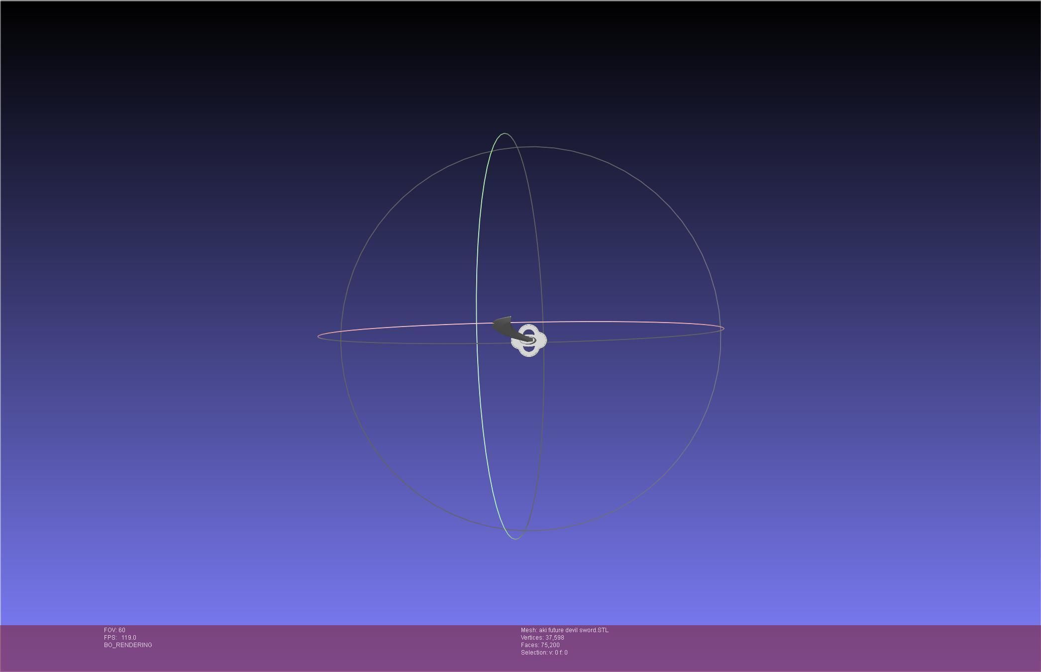 Chainsaw Man Aki Future Angel Sword 3D print model_21