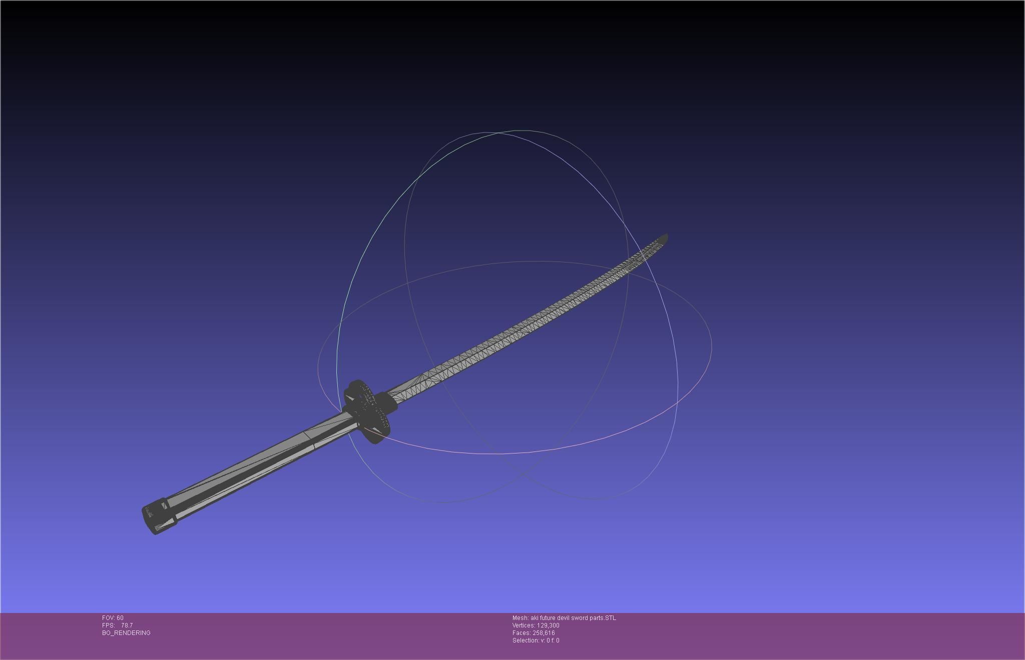 Chainsaw Man Aki Future Angel Sword 3D print model_46