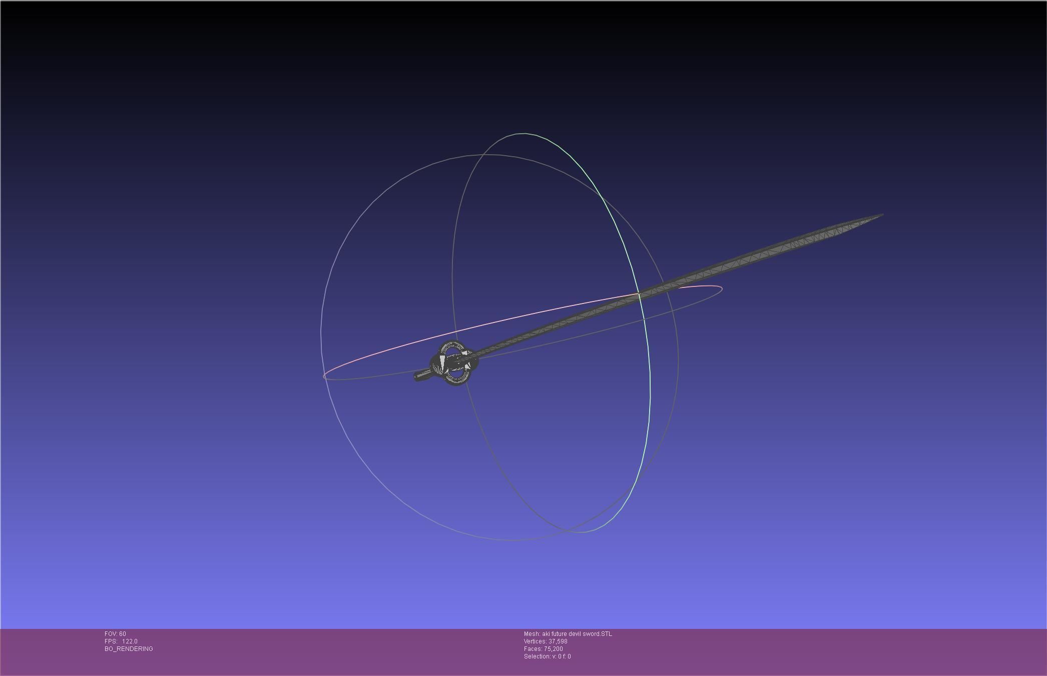 Chainsaw Man Aki Future Angel Sword 3D print model_37