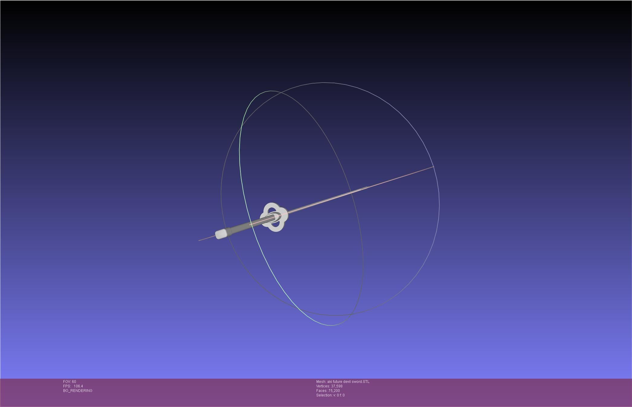 Chainsaw Man Aki Future Angel Sword 3D print model_15