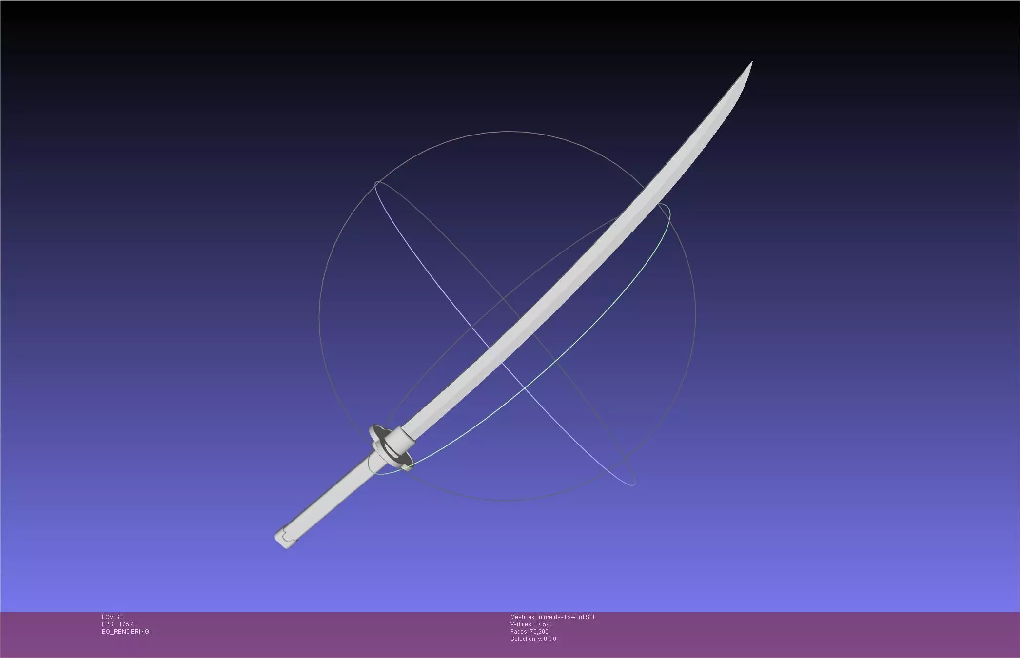 Chainsaw Man Aki Future Angel Sword 3D print model_0