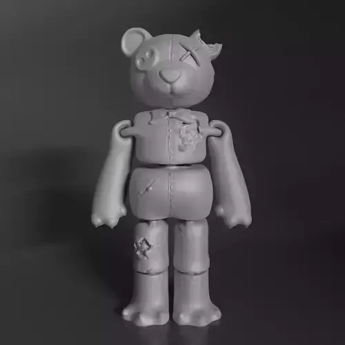 PRINT-IN-PLACE BEAR TOY Free 3D print model