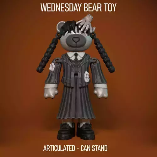 WEDNESDAY ADDAMS - PRINT-INPLACE 3D print model