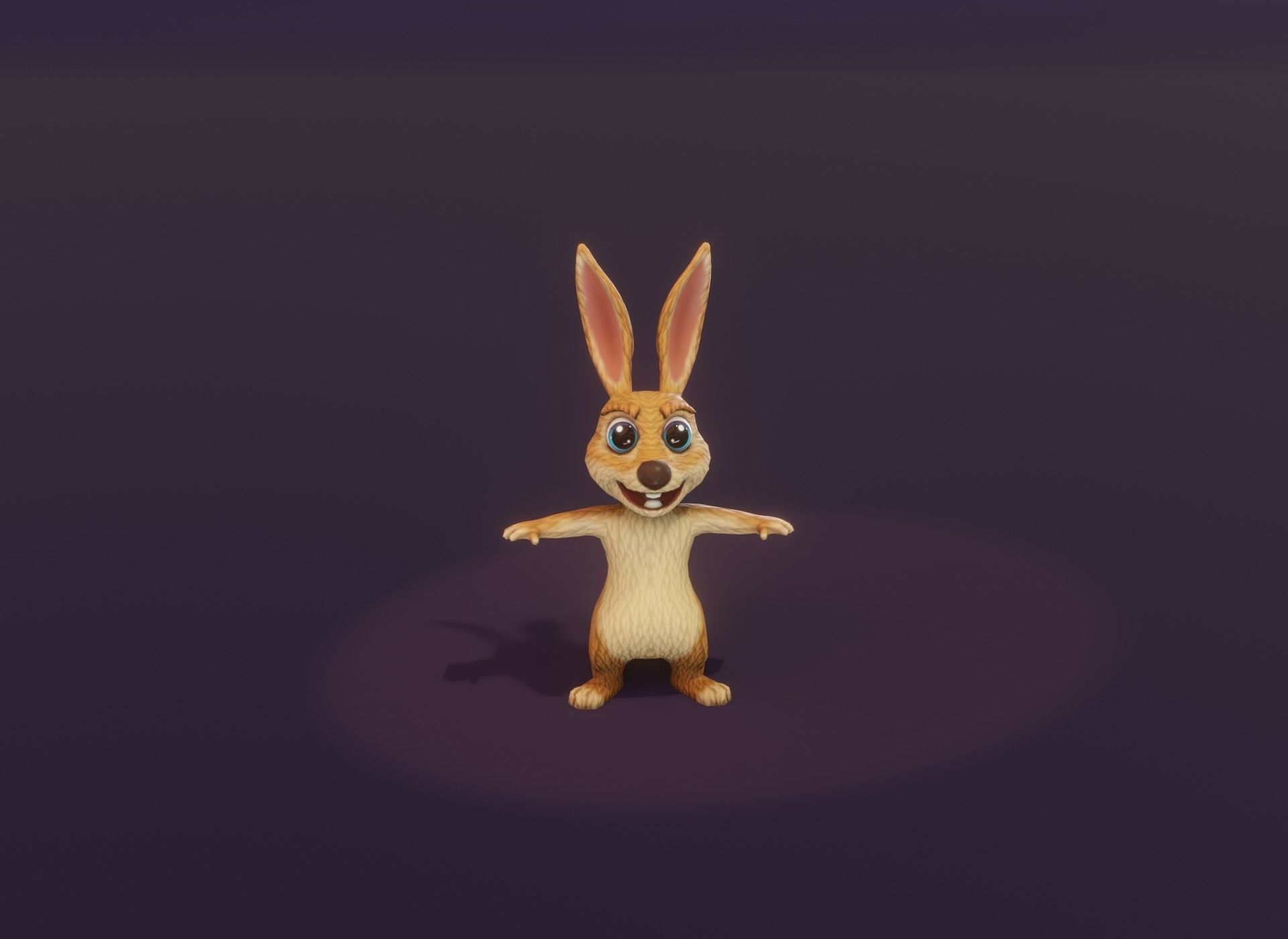Cartoon Kangaroo Animated 3D Model Low-poly 3D model_18