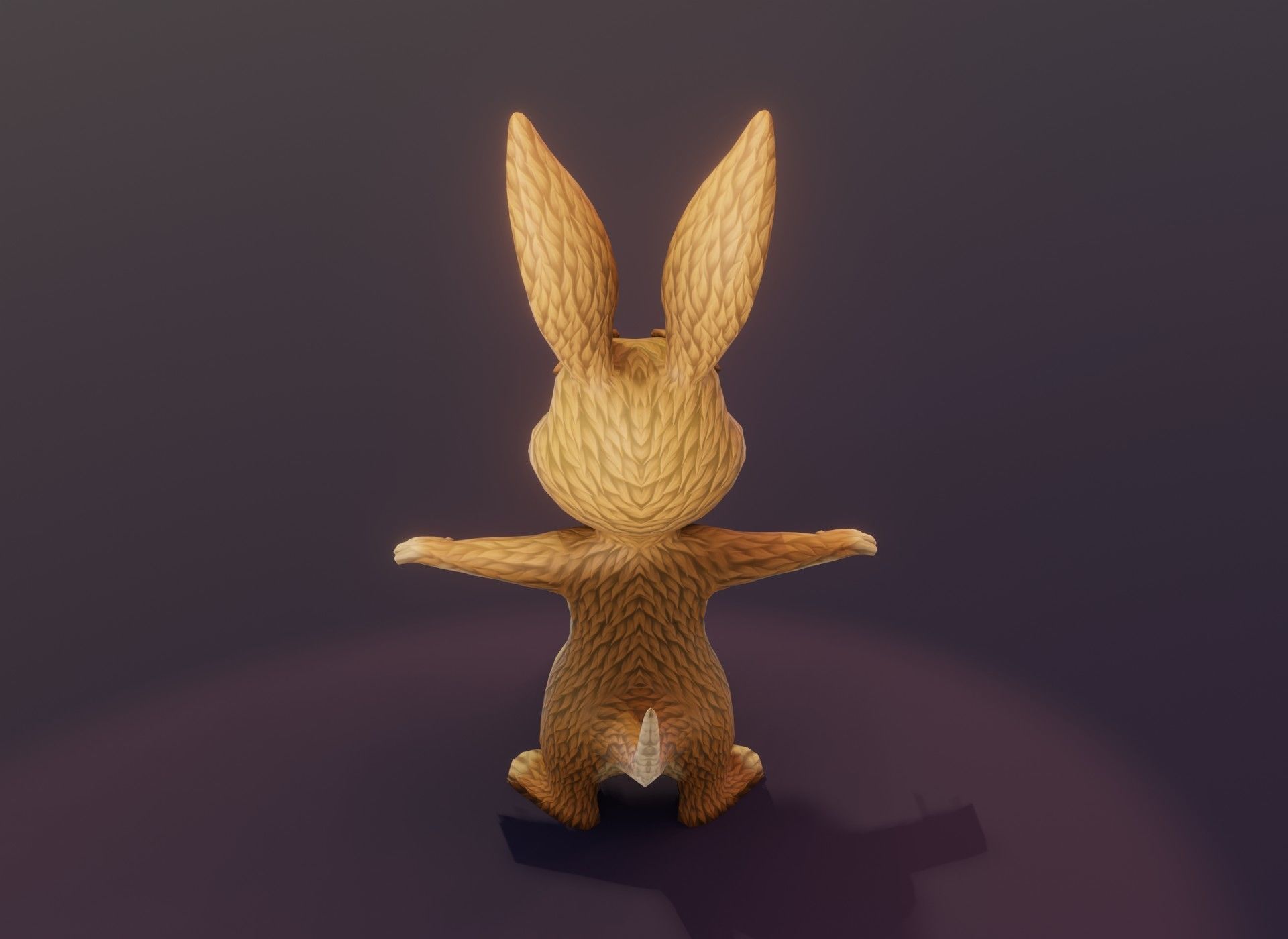 Cartoon Kangaroo Animated 3D Model Low-poly 3D model_15
