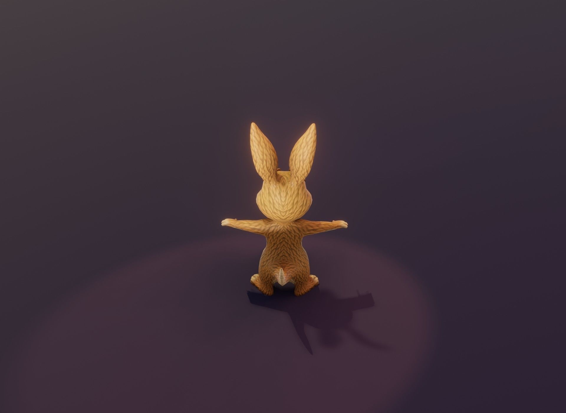 Cartoon Kangaroo Animated 3D Model Low-poly 3D model_8