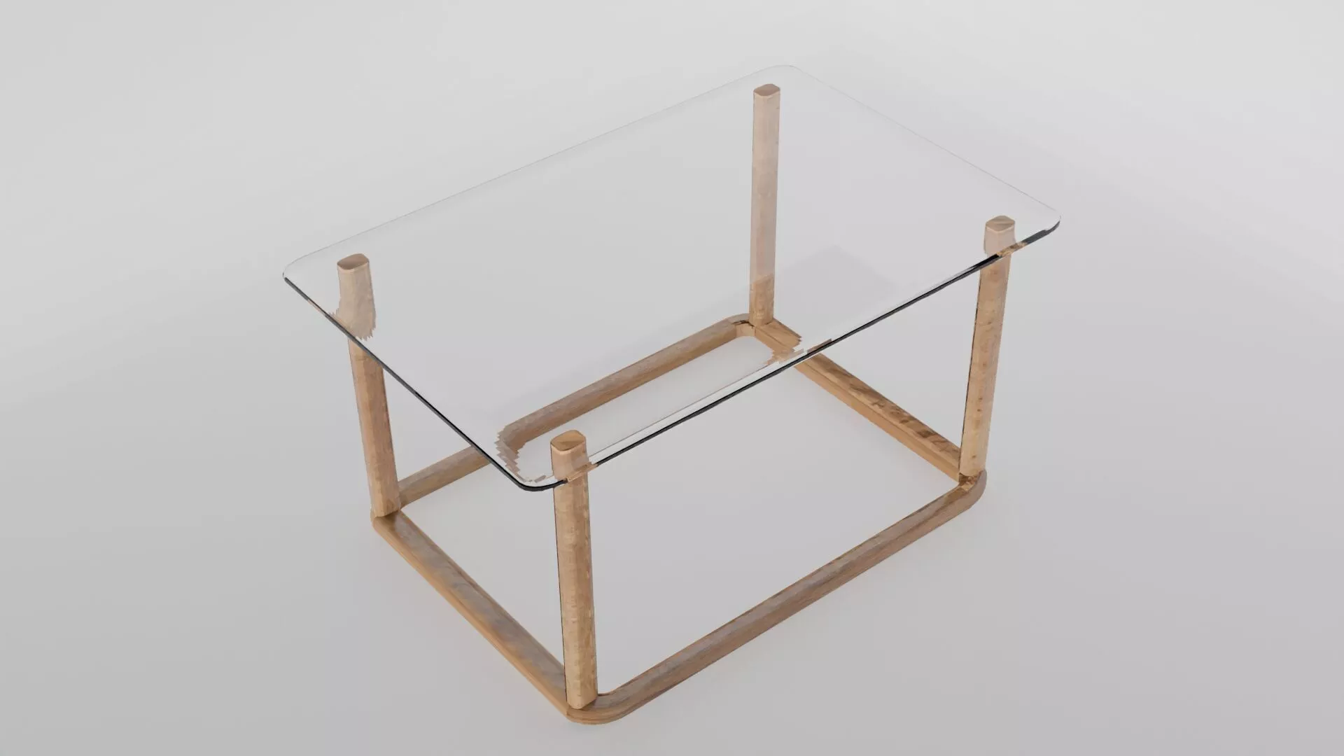 scandinavian table Free low-poly 3D model