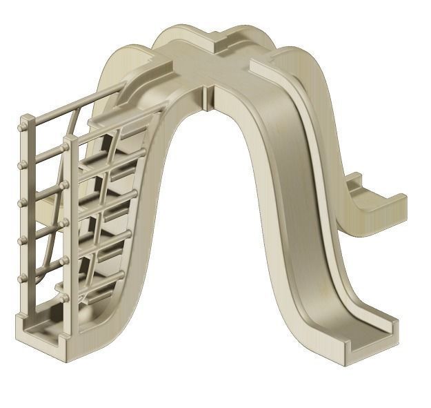 Wooden Outdoor Kids Equipment 3D model_1