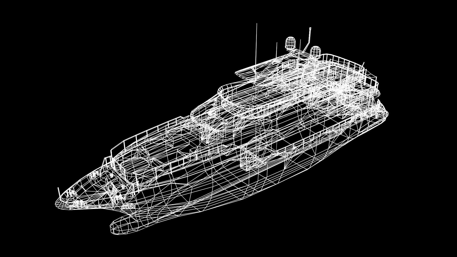 12 Watercraft Models lowPoly 3D model 3D Model Collection_29