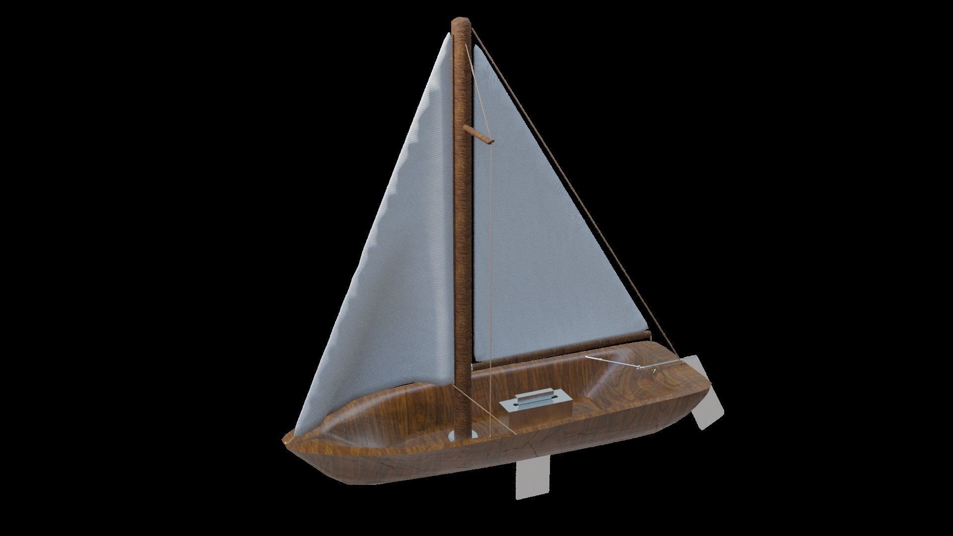 12 Watercraft Models lowPoly 3D model 3D Model Collection_39
