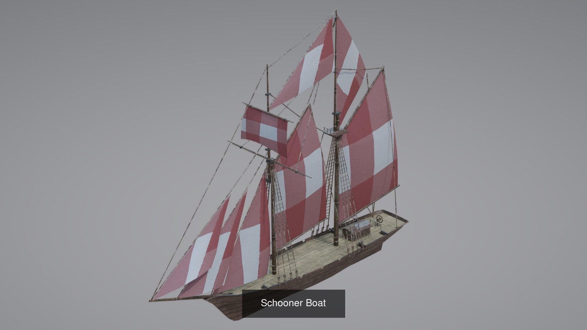 12 Watercraft Models lowPoly 3D model 3D Model Collection_12
