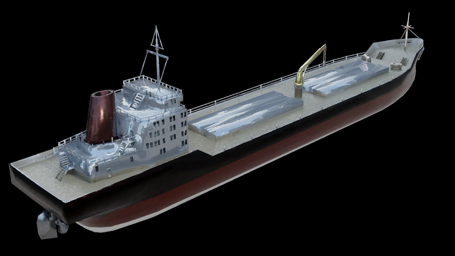 12 Watercraft Models lowPoly 3D model 3D Model Collection_48