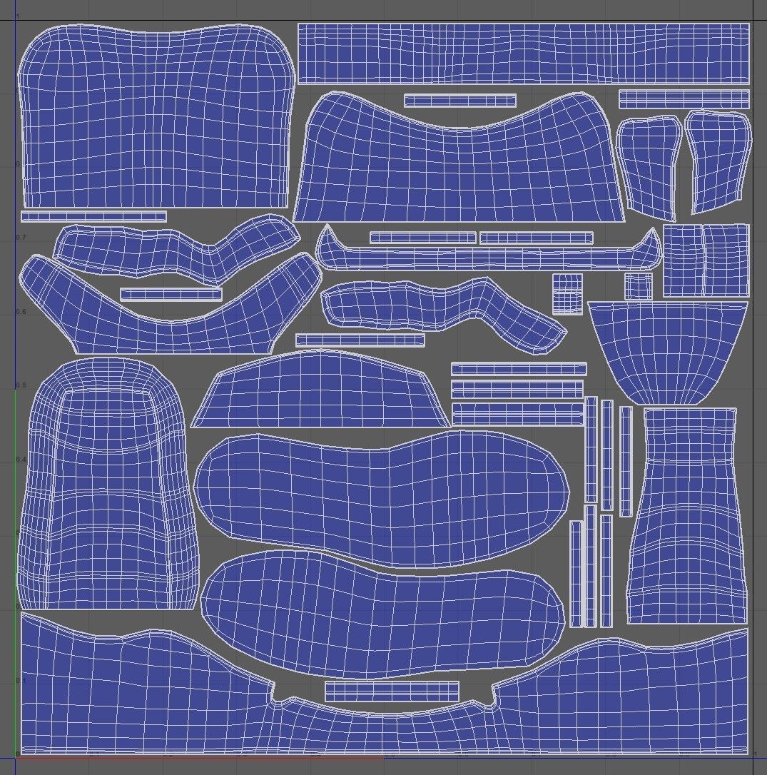 AirJordan 1 Retro HighOG Color Orange Low-poly 3D model_7