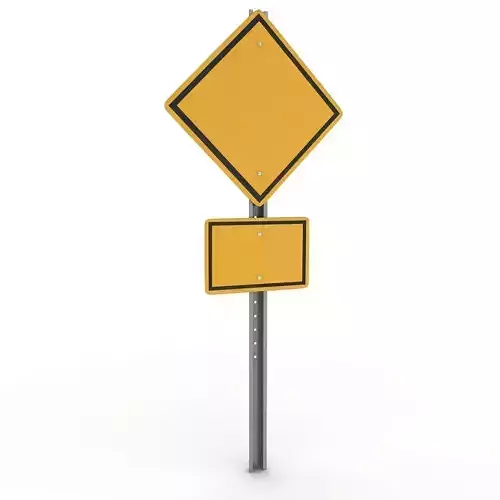  Road Sign 3D model