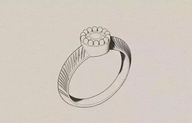 wedding ring solitaire ring