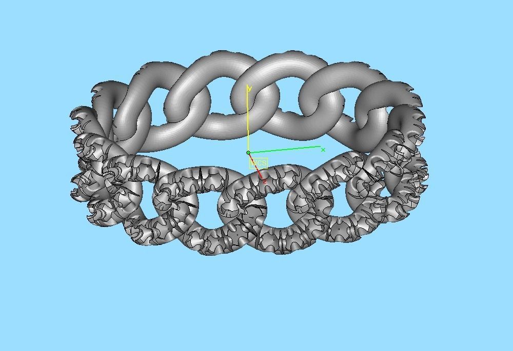 Amelia Diamond Cuban Women Ring Pave Setting 6US size 3D print model_11