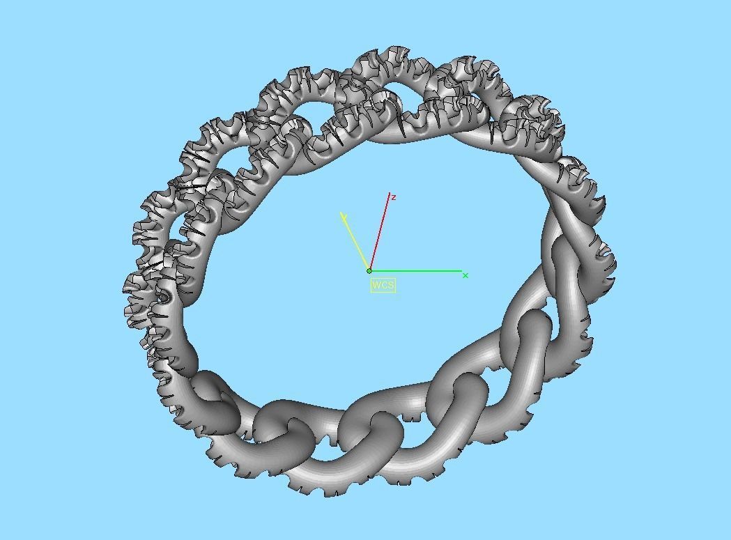 Amelia Diamond Cuban Women Ring Pave Setting 6US size 3D print model_12
