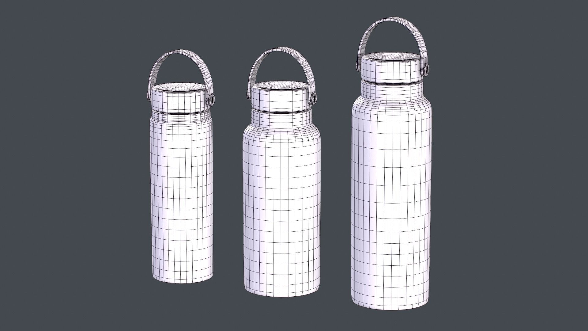 Hydro Flask Low-poly 3D model_14