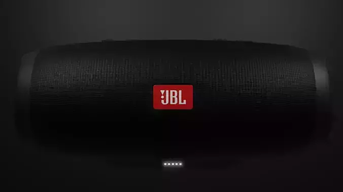 3D Low Poly JBL Flip 4 Speaker