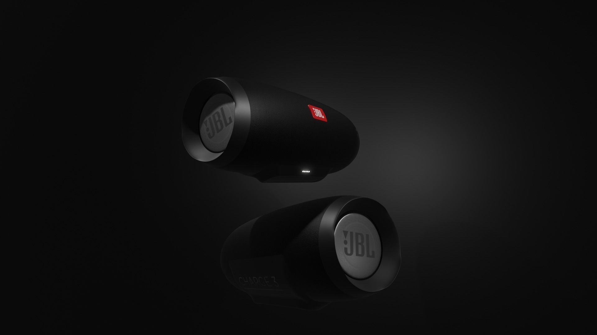 3D Low Poly JBL Flip 4 Speaker Low-poly 3D model_1