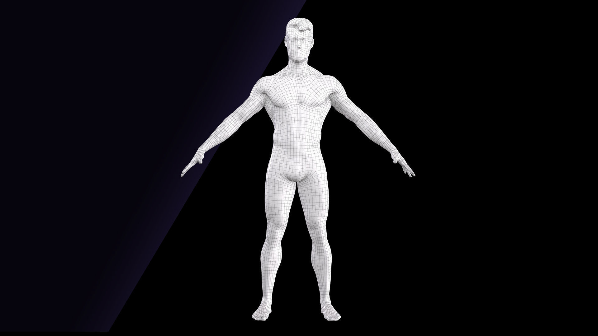 Cleaned A Pose Scan Ethan White Underwear 3D model_11
