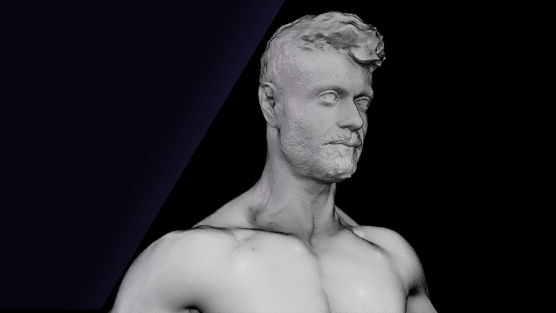 Cleaned A Pose Scan Ethan White Underwear 3D model_12