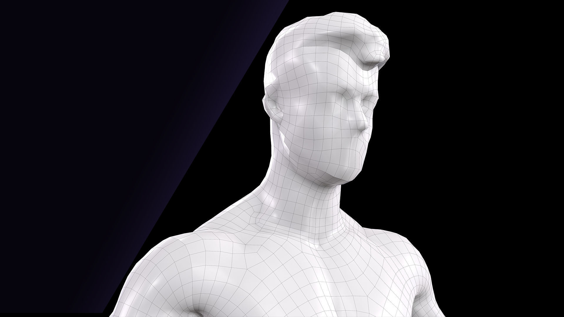 Cleaned A Pose Scan Ethan White Underwear 3D model_13