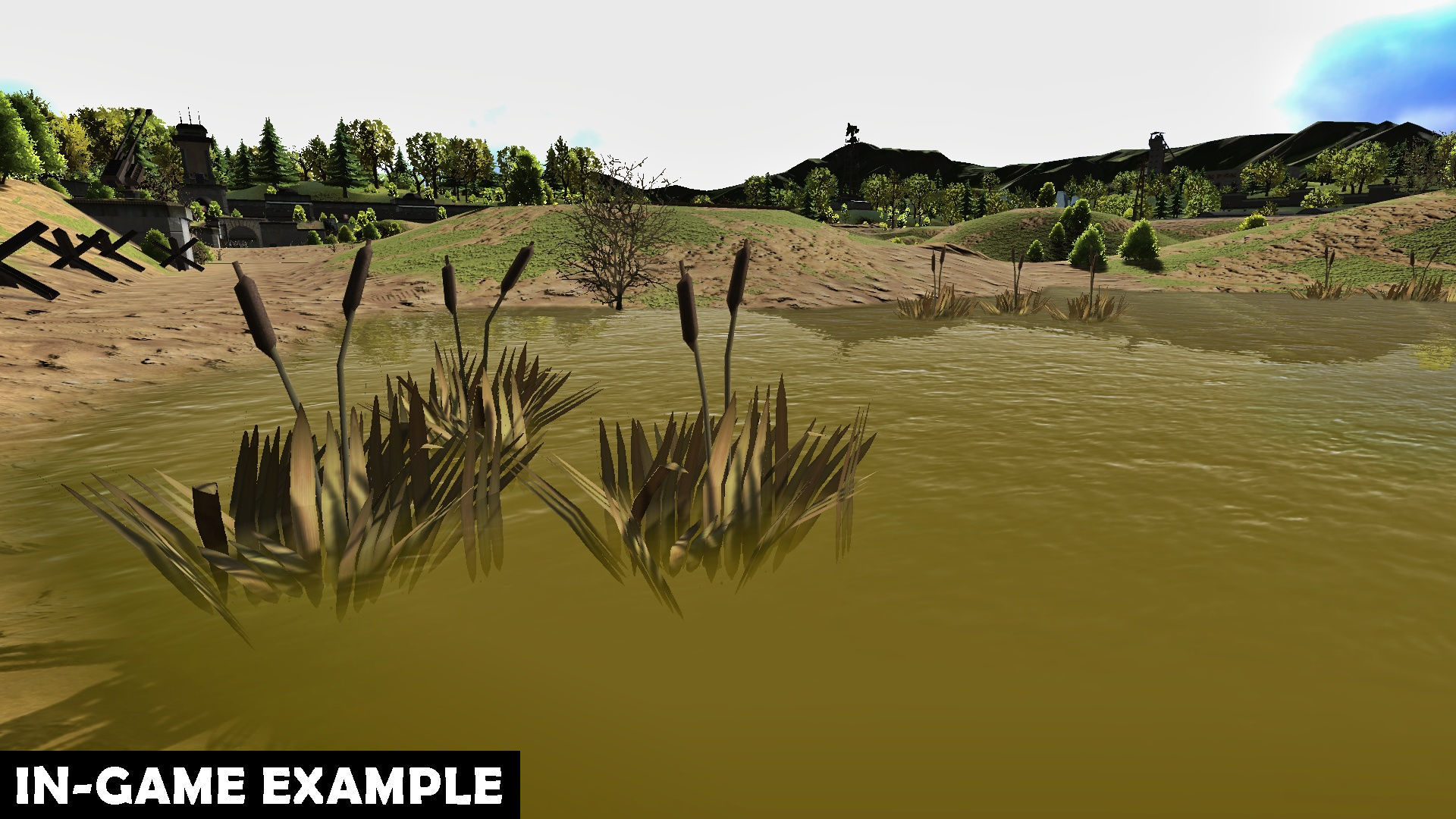 Plants - Game Ready cattail reeds Low-poly 3D model_16
