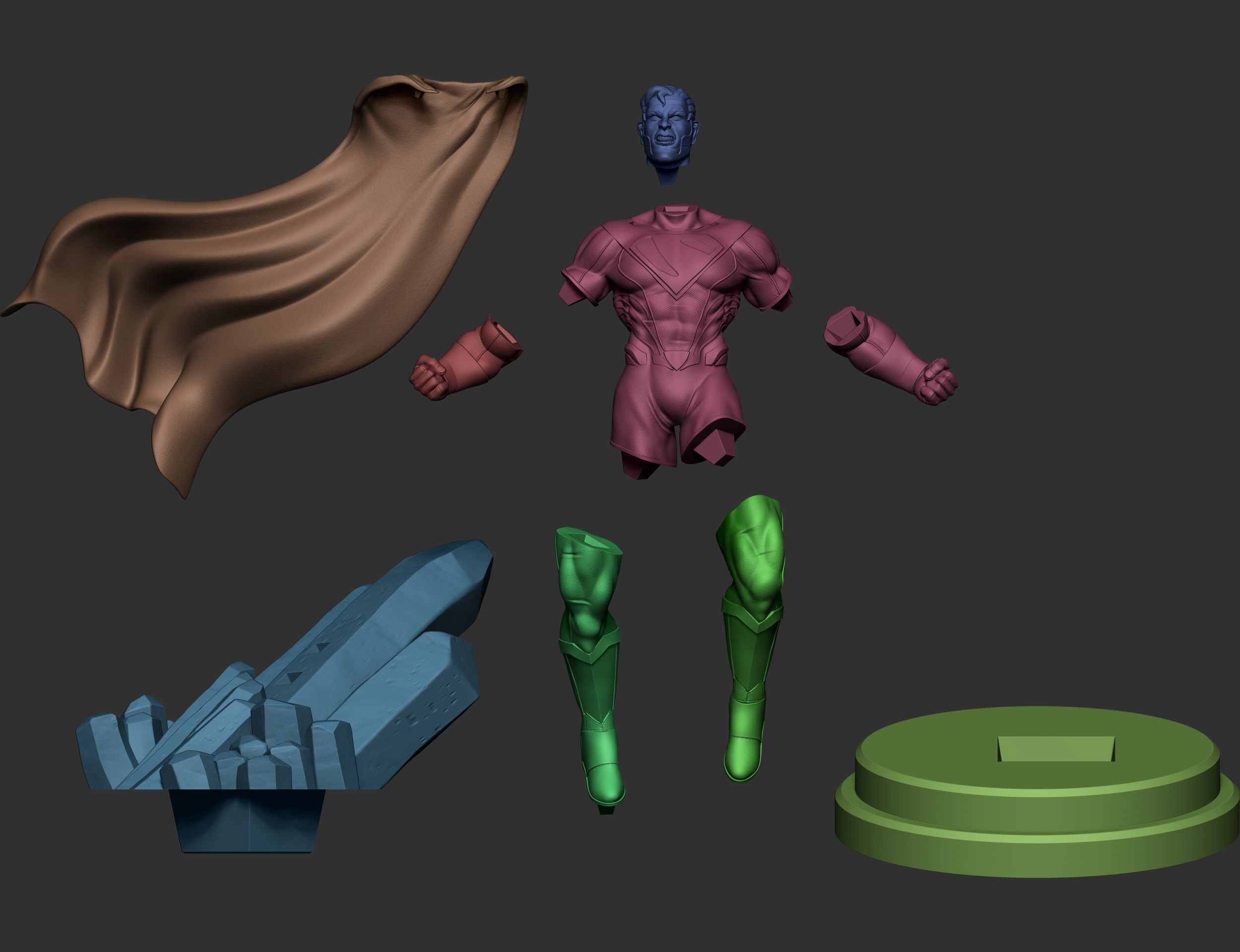 Superman Jutice Lords 3D print model_11