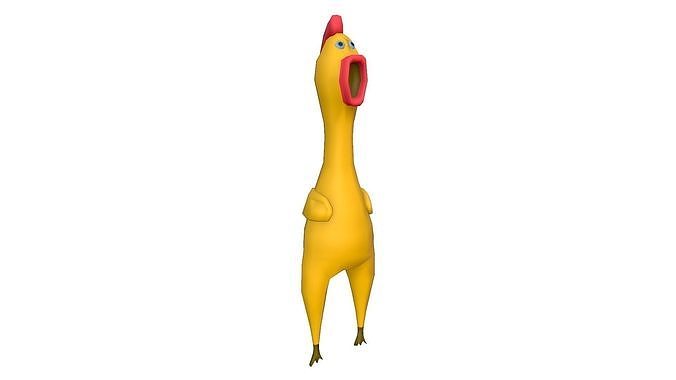 Rubber Chicken Low-poly 3D model