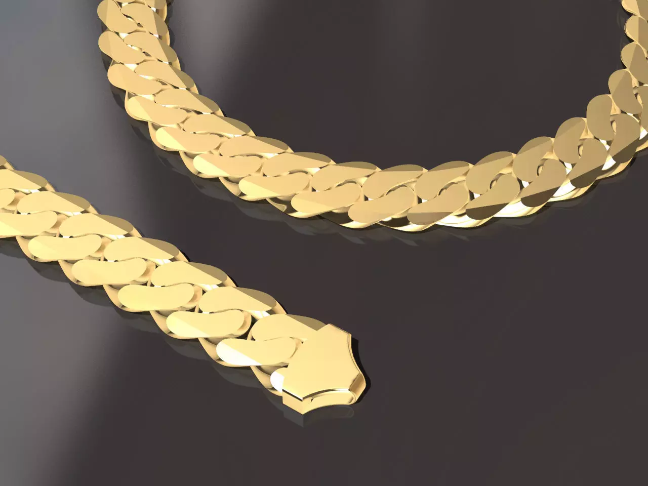 curb bracelets 3D print model