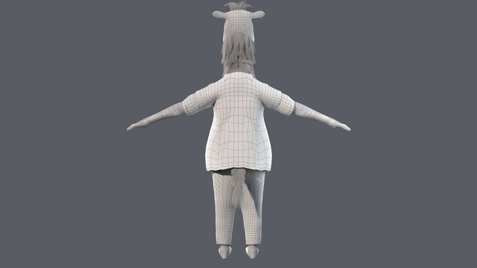 Cartoon Camel Rigged 3D model_24
