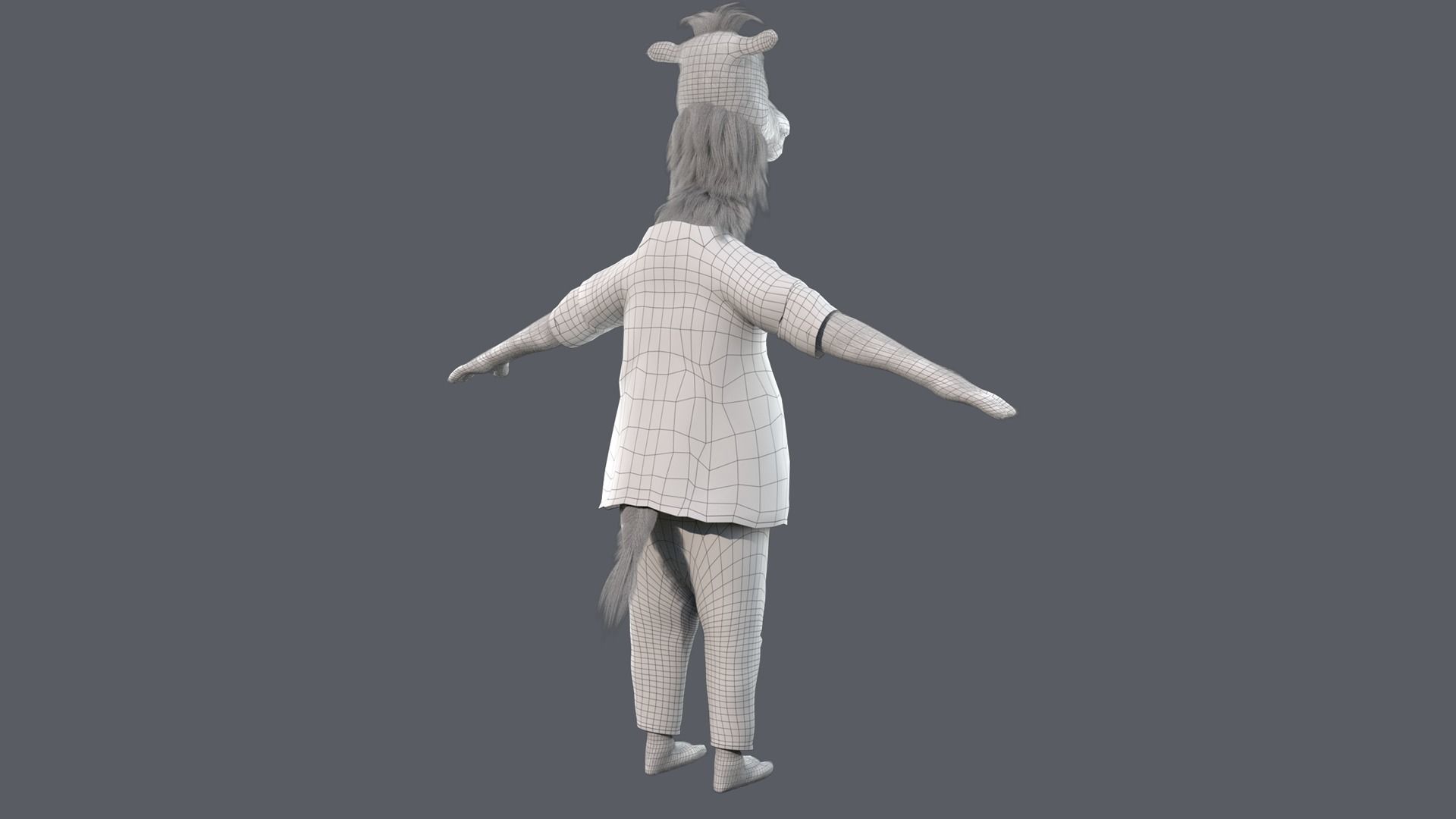 Cartoon Camel Rigged 3D model_23