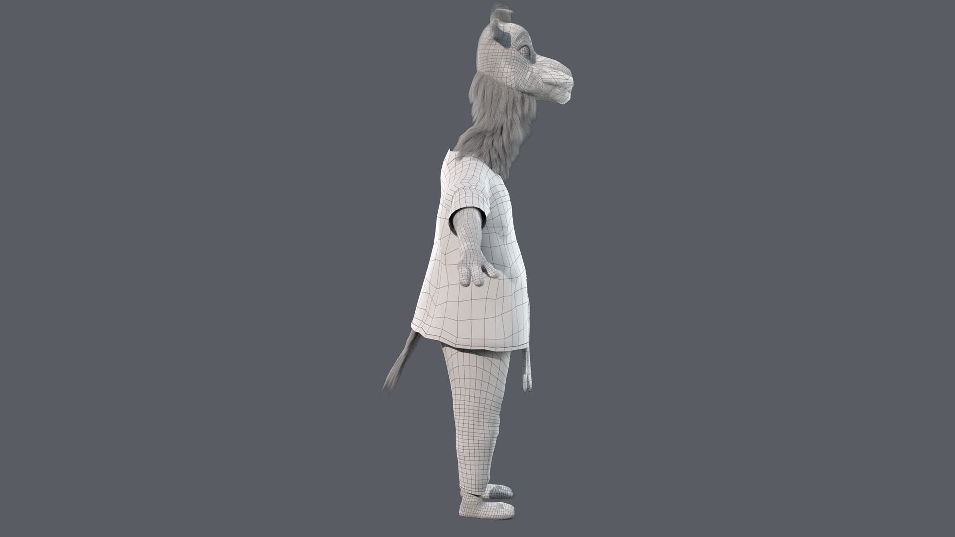 Cartoon Camel Rigged 3D model_22