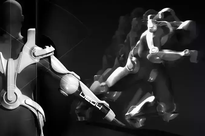 Exoskeleton futuristic robots