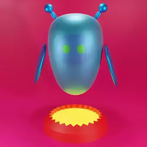 Floite Robot Float Low-poly 3D model
