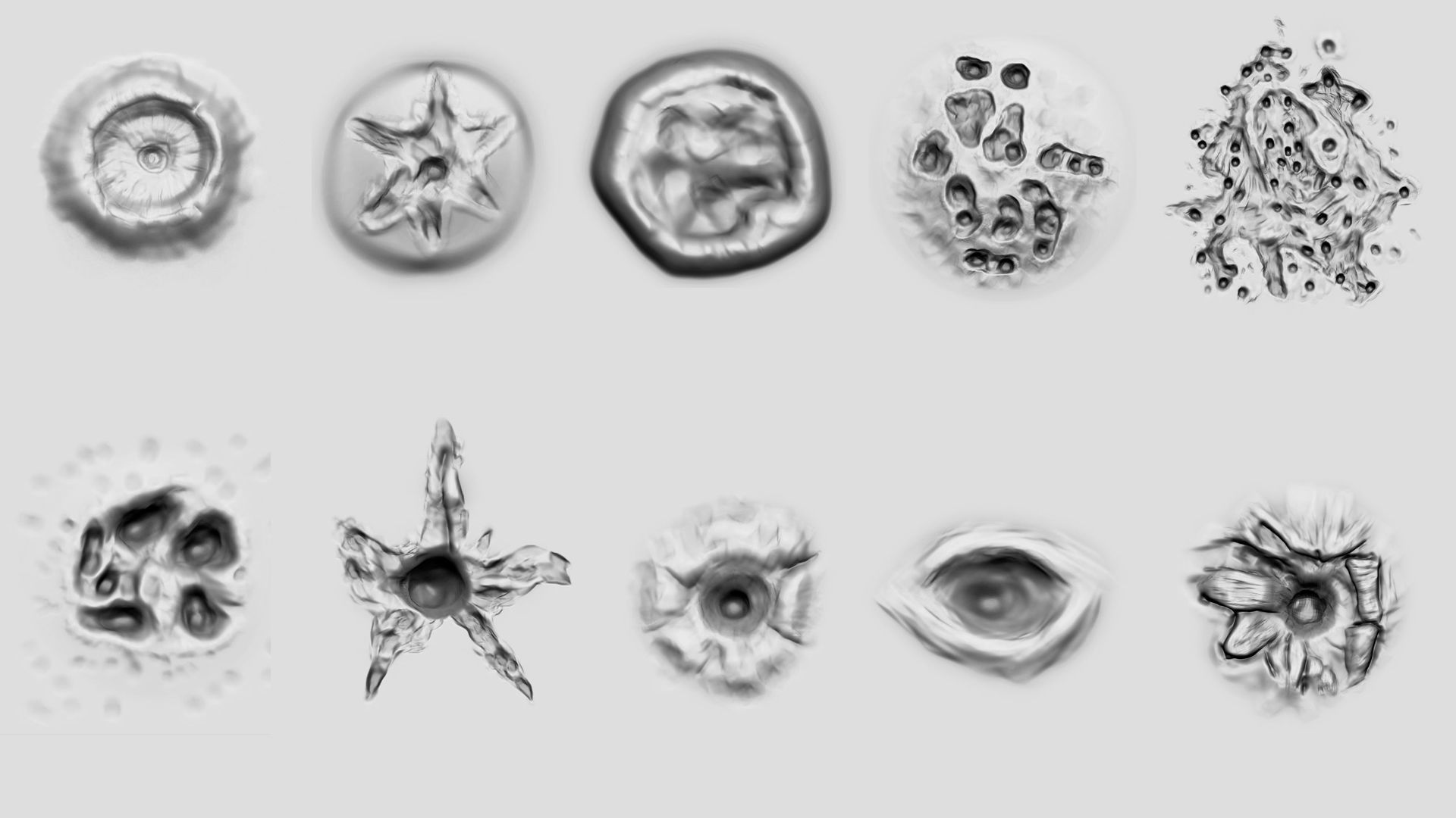 50 Wound Brushes and Alphas 3D model_4