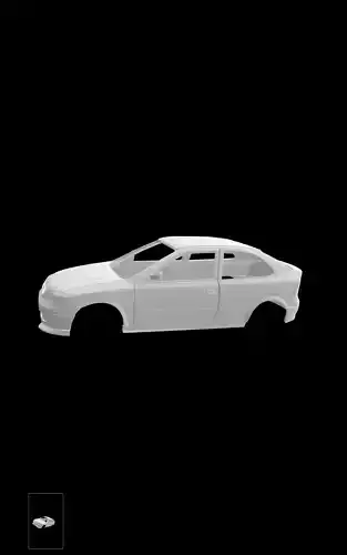 Opel Astra G 3doors Hatchback 3D print model