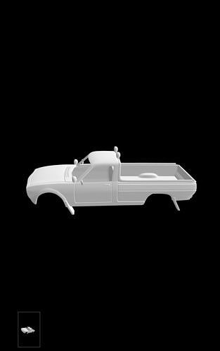 Peugeot 504 pickup rally 3D print model