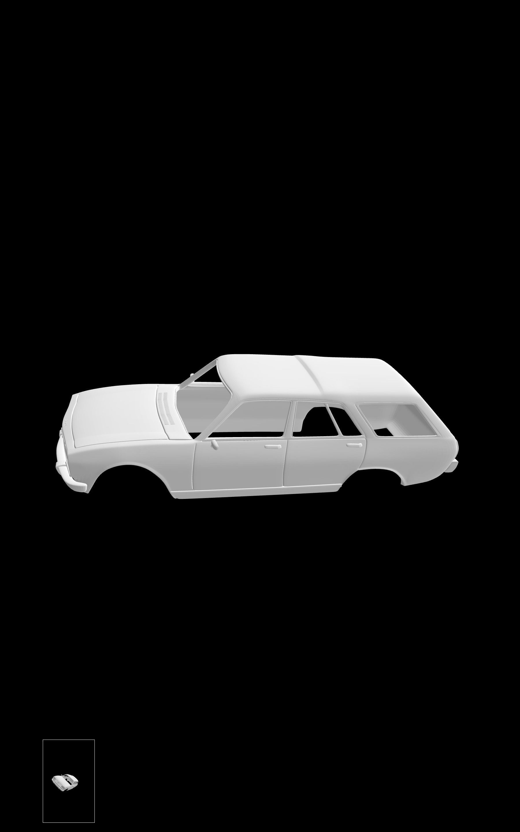 Peugeot 504 break 3D print model_1