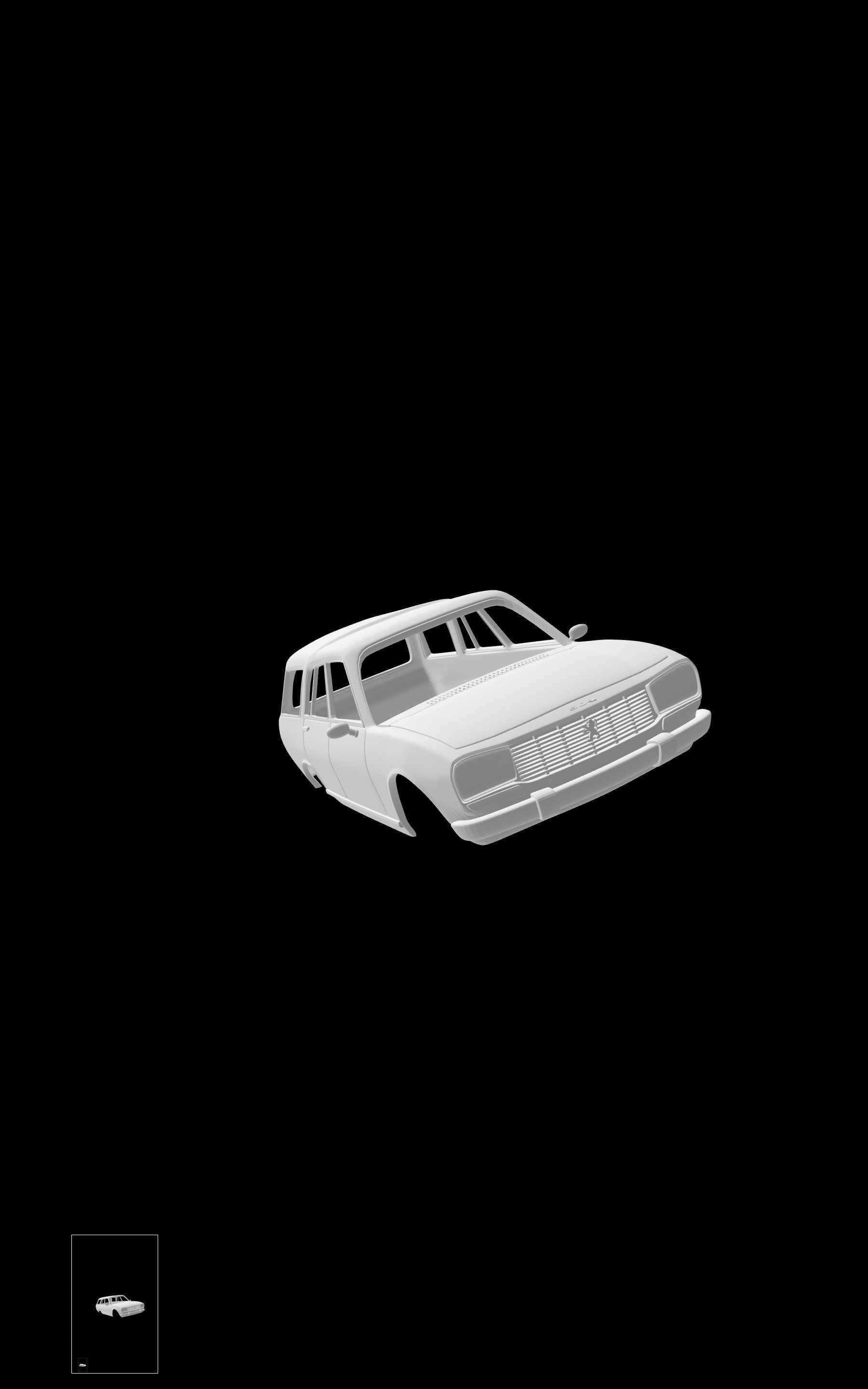 Peugeot 504 break 3D print model_5