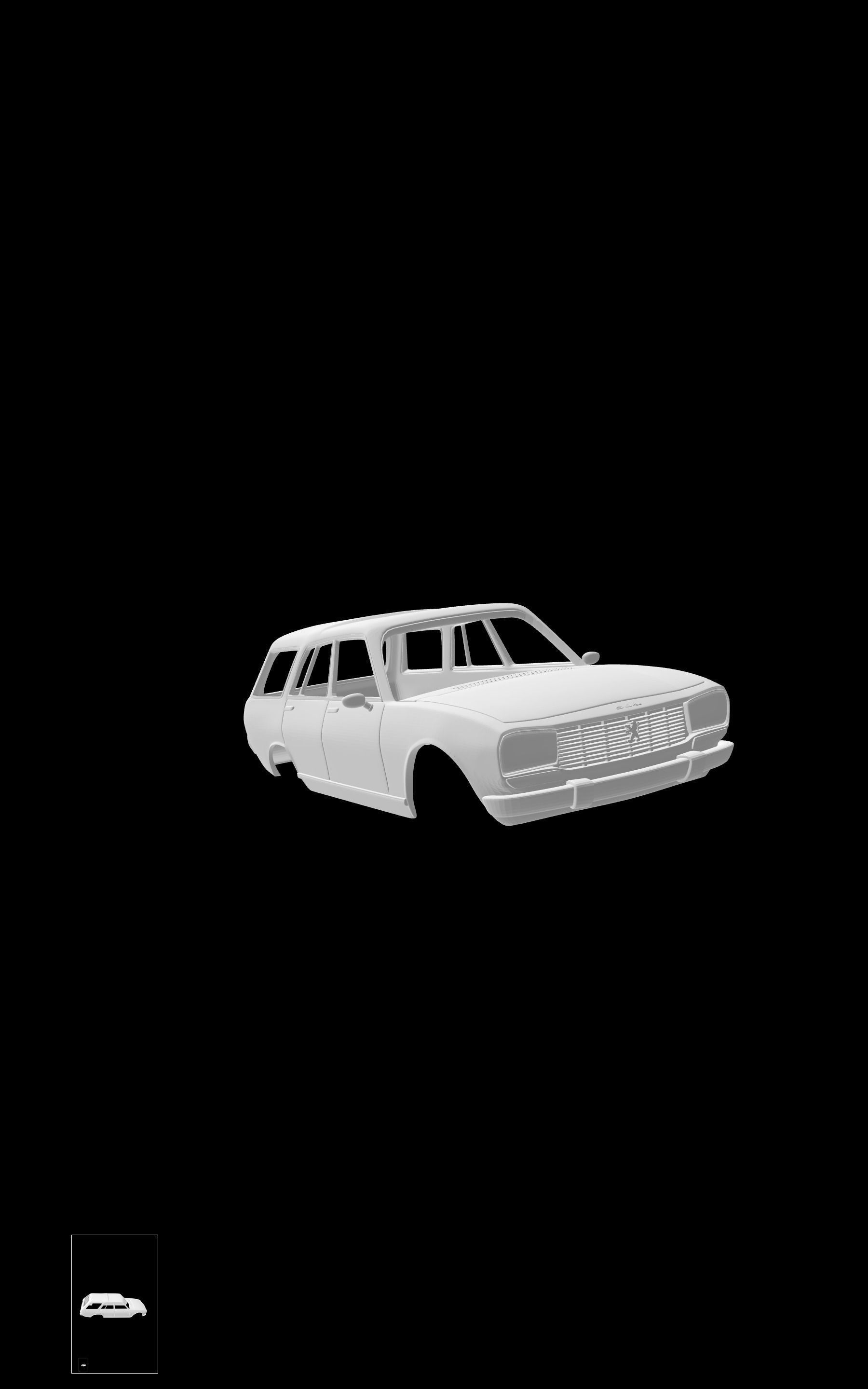 Peugeot 504 break 3D print model_4