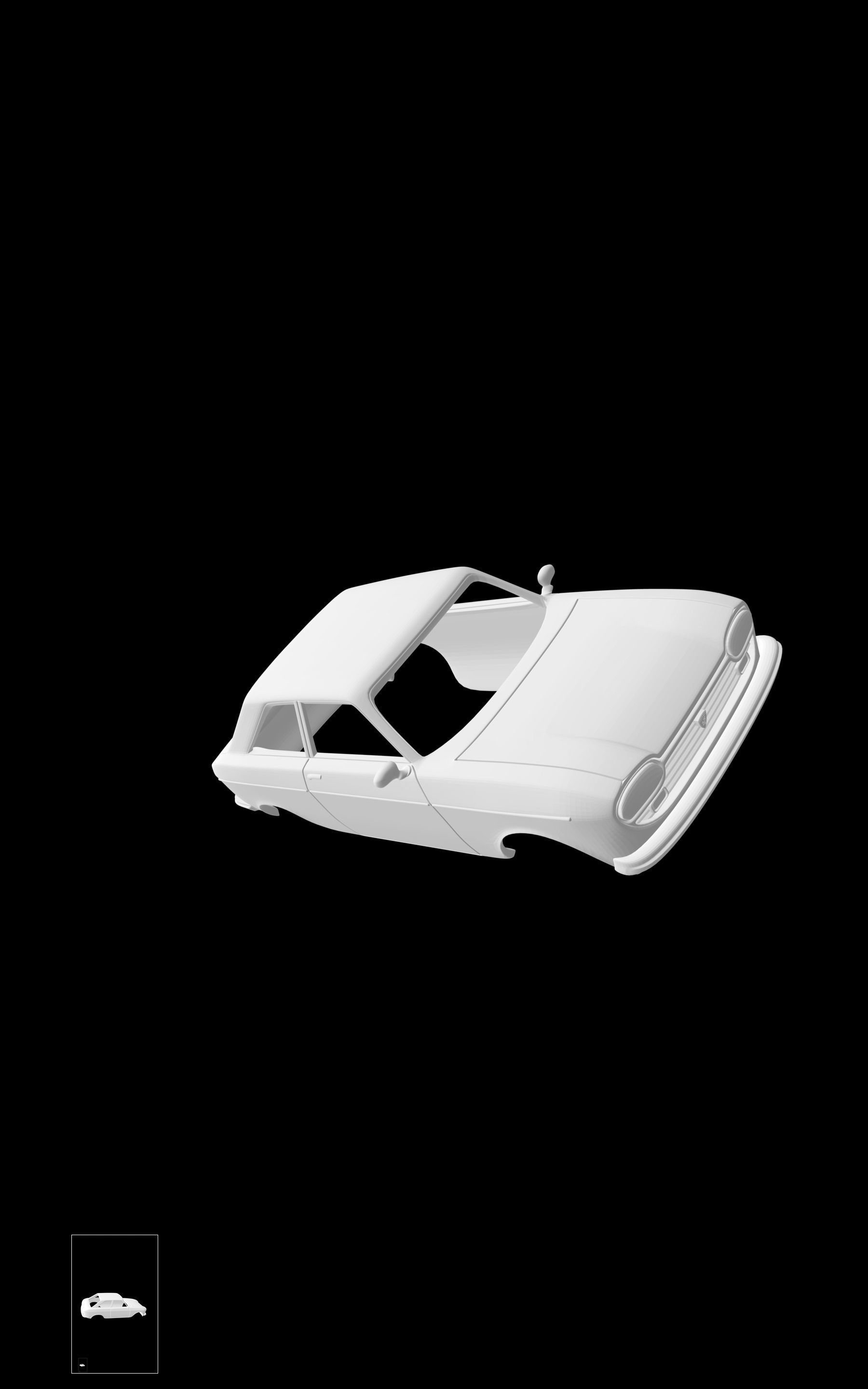 Peugeot 204 Coupe 3D print model_5