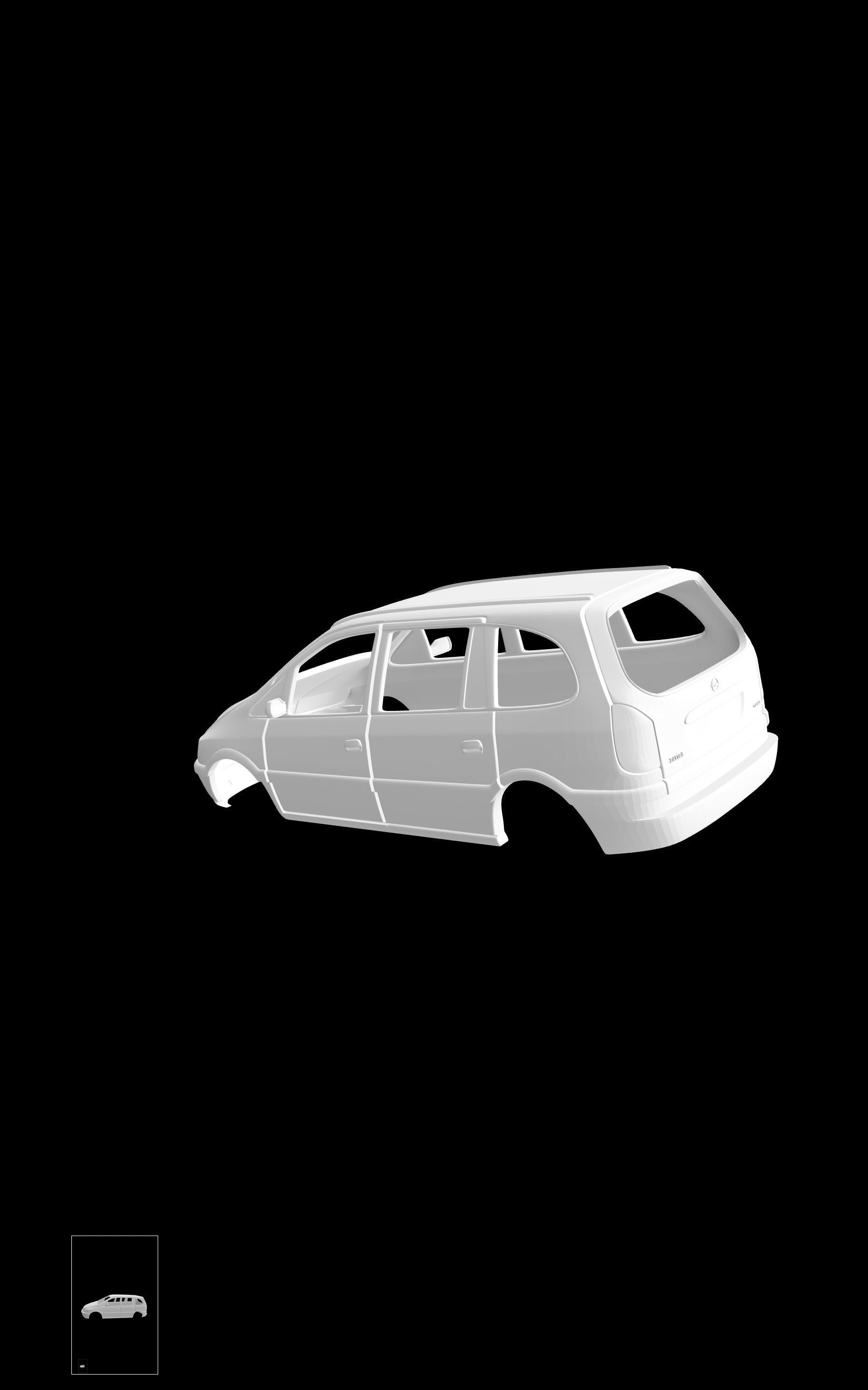 Opel Zafira A 3D print model_2