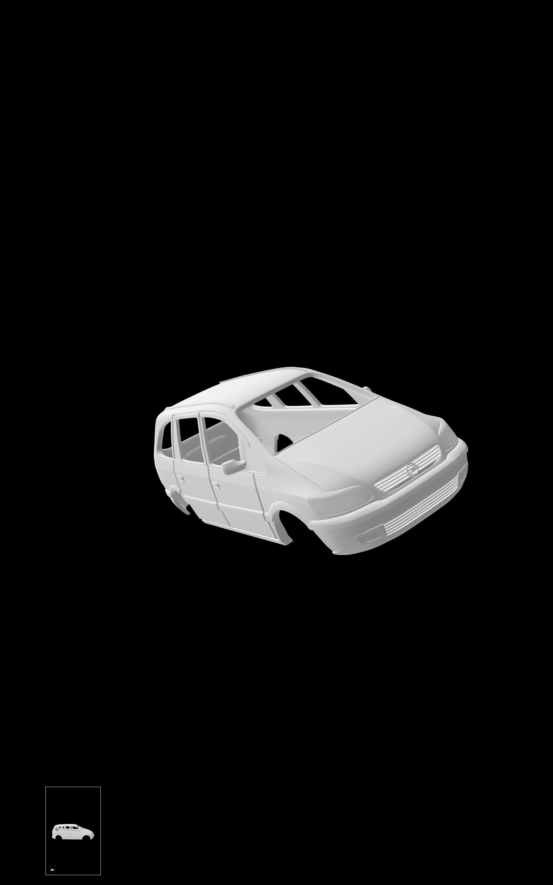 Opel Zafira A 3D print model_5