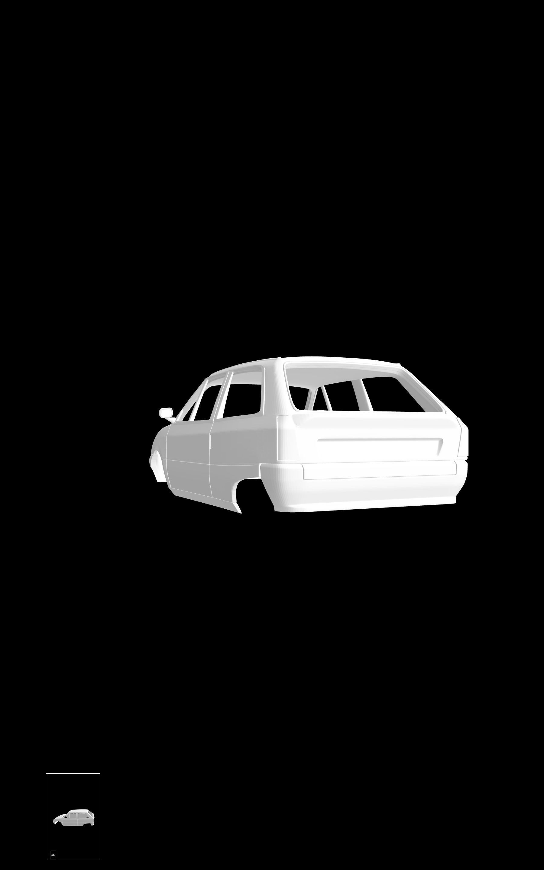 Citroen AX 3D print model_2