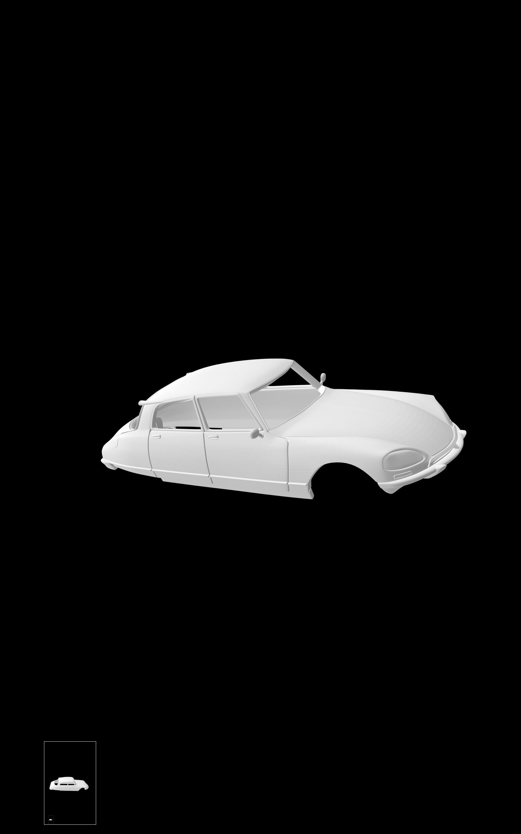 Citroen DS21 3D print model_5