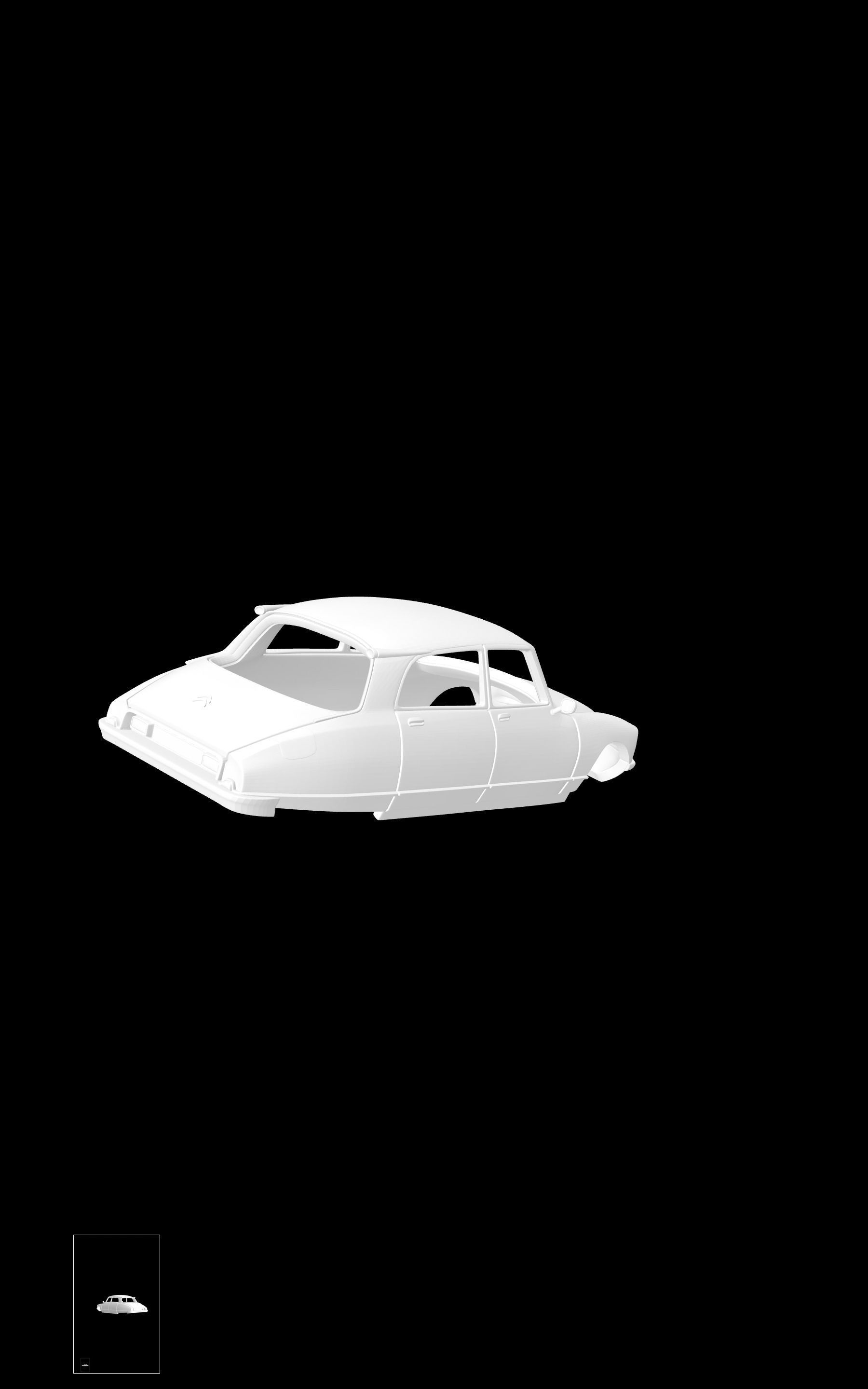 Citroen DS21 3D print model_3