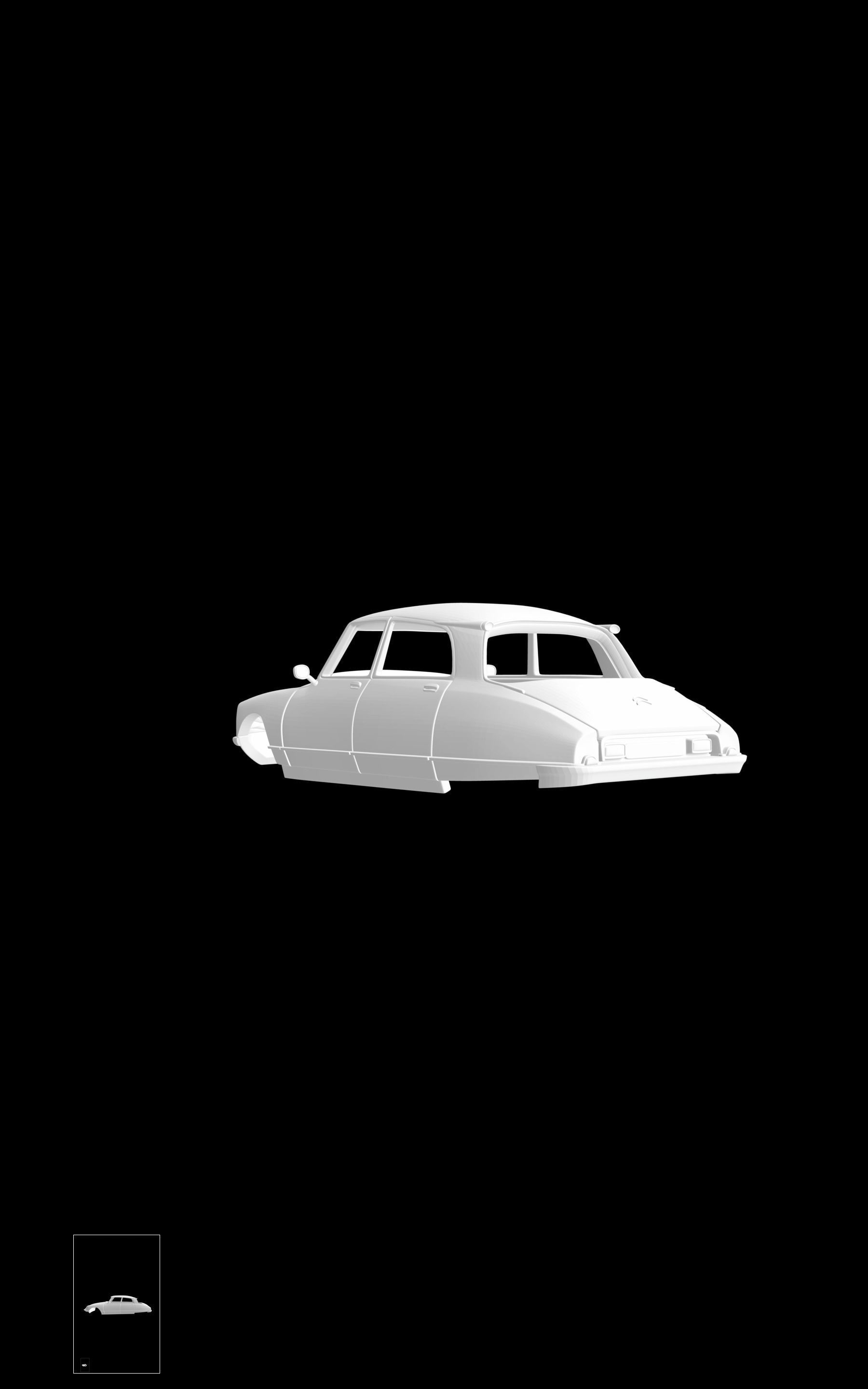 Citroen DS21 3D print model_2