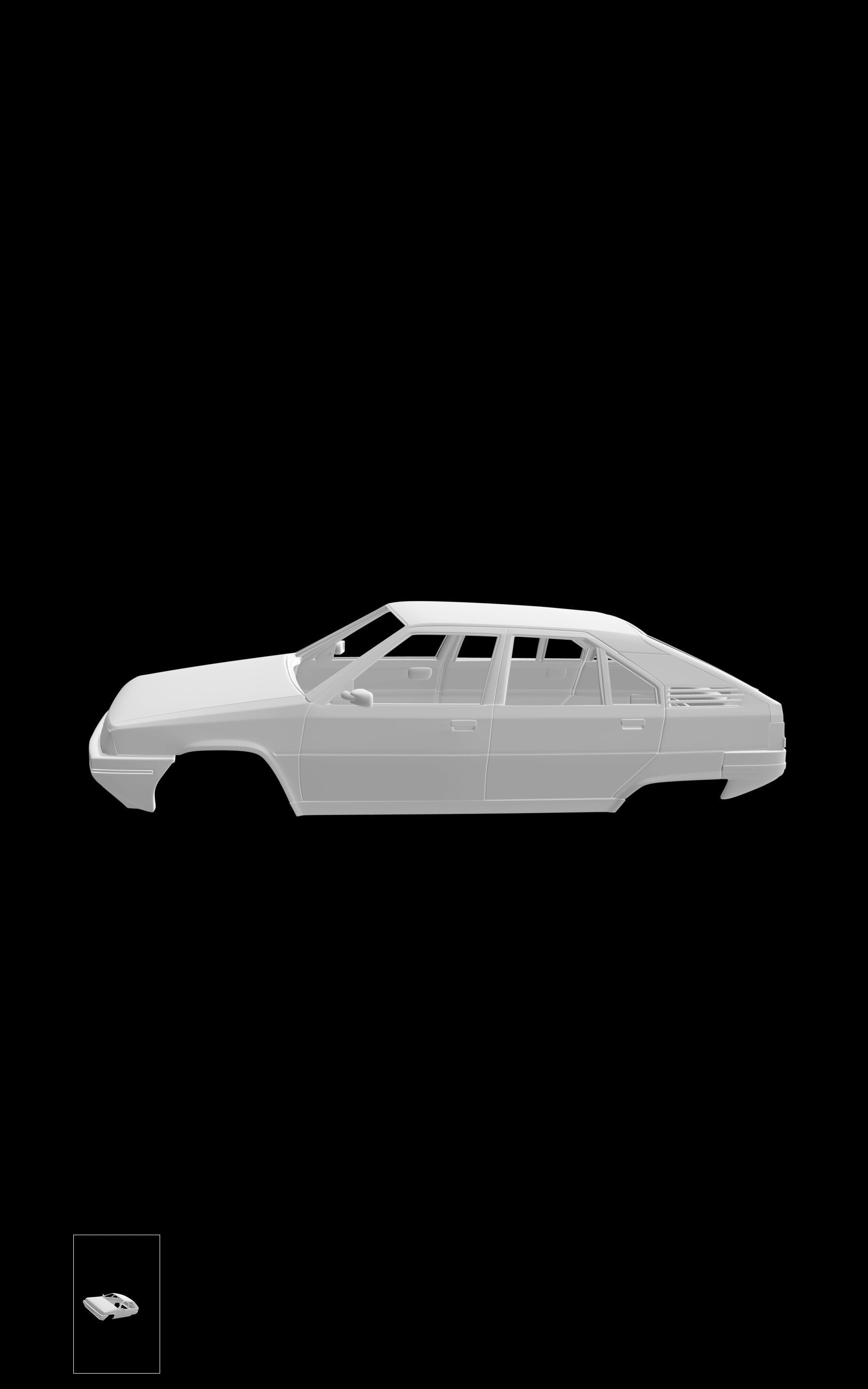Citroen BX 3D print model_1